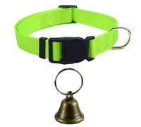 Collares de Cabra con Campanas, Collar de Nylon Ajustable para Mascotas y Anti-perdida Fuerte Bronce pastando Campanas de Cobre Accesorios para pequeños Animales de Granja Oveja Vaca Cabra