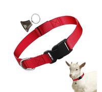 Collares de Cabra con Campanas, Conjunto de Collar de Nylon Ajustable | Campana de pastoreo Anti -Lost Achesories para Ganado en el Entrenamiento Animal