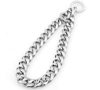 Collares de cadena para perros grandes, collar de cadena de perro de 22 pulgadas de longitud, collar de gargantilla hueco para perros, divertido collar de plata para perros grandes, regalos para