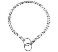 Collares de cadena plateados para perros pequeños, collar deslizante de metal plano para perros, cadena de entrenamiento resistente, collar de perro para XXS, XS, extra pequeño, mediano, grande