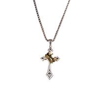Collares de cruz para hombre, joyería religiosa de crucifijo, joyería con colgante de cruz de Jesús, para hombres y mujeres, hermandad, hogar, iglesia, oficina, vacaciones, cumpleaños