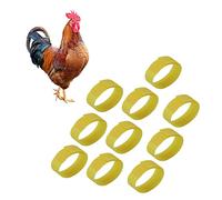 Collares de Gallo Collares de Gallo con Gancho Que no se enganchan Bandas para el Cuello Que reducen el Ruido Dimensiones 18 2 cm Adecuado para Patos y Gansos Reduce eficazmente (Amarillo)