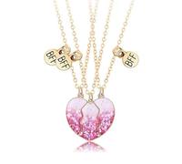 Collares de La Amistad Para 3-3 Piezas Mejores Amigas Collar Con Imán - Regalos de Joyería Para Niñas