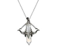 Collares de lazo para mujer, collar con lazo en forma de collar, collar de piedra con lazo de cristal natural, collar de piedra, joyería de moda, Se référer au descriptif, acero inoxidable y piedra