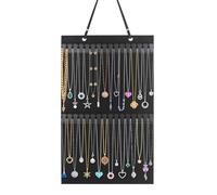 Collares de pared - Organizador de exhibición de joyas, soporte de doble fila, práctico almacenamiento colgante | suspensión de cuerda, gestión de accesorios sin enredos, armario, dormitorio, baño