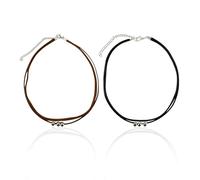 Collares De Perlas De Doble Capa De 2 Piezas, Estilo Clásico, Material Duradero, No Se Decolora Fácilmente, Superficie Lisa, Mejora El Temperamento General.