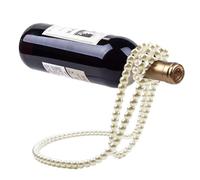Collares de perlas soporte de vino - Portabotellas de vino, organizador de botellas de vino moderno | Estante de almacenamiento de vino decorativo de perla, soporte de vino independiente de mesa