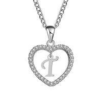 Collares de tenis para mujer, delicado collar de monograma de oro para mujer, lindo collar de gargantilla con nombre de letra para niñas, joyería simple, collar con soporte para anillos, collar rosa