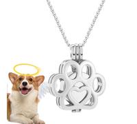 Collares de urna para cenizas de perro, contenedor de cremación conmemorativa | Joyería de cremación de mascotas para cenizas, para el hogar, recuerdo de pérdida, exhibición de mujeres y hombres