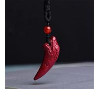 Collares feng shui cinabar collar de riqueza auténtica jade colgante curting chakra cristal riqueza afortunada de espíritu malvado cadena de suéter de espíritu inspirador regalo para mujeres hombres,