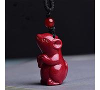 Collares feng shui cinabar collar de riqueza auténtica jade colgante curting chakra cristal riqueza afortunada de espíritu malvado cadena de suéter de espíritu inspirador regalo para mujeres hombres,