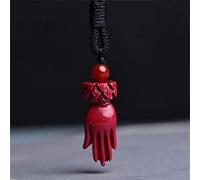 Collares feng shui cinabar collar de riqueza auténtica jade colgante curting chakra cristal riqueza afortunada de espíritu malvado cadena de suéter de espíritu inspirador regalo para mujeres hombres,