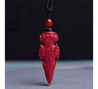 Collares feng shui cinabar collar de riqueza auténtica jade colgante curting chakra cristal riqueza afortunada de espíritu malvado cadena de suéter de espíritu inspirador regalo para mujeres hombres,