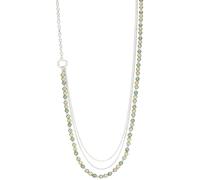 Collares largos de perlas de plata para mujer, cadena larga con cuentas de perlas, collar largo elegante, regalo de joyería para mamá, 82 cm, Perla, No es una piedra preciosa