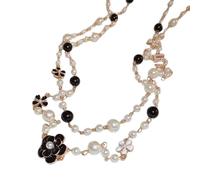 Collares Largos De Perlas Para Mujer - Collar De Perlas Para Mujer | Collars Vintage Des Perla, Collars Des Perla Dee Imitación Largo, Elegante Cadena Dee Per-las D-e Imitación En Capas Paraa Suéter P