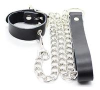 Collares marca OHMAMA OHMAMA COLLAR PARA PENE Y CORREA PIEL CON CADENA METALICA