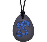 Collares masticables para niños sensoriales, juguetes masticables de dinosaurio de silicona para niños con autismo, TDAH, SPD, collares masticables para la ansiedad, reducen la ansiedad para los niños