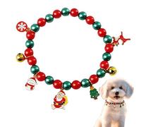Collares Navideños para Perros,Collar Invierno para Gatito | Collar con Colgante De Árbol De Navidad Muñeco De Nieve Copo De Nieve Reno Y Lazo con Cascabel - para Mascotas Perro Gato En Fiestas