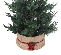 Collares para árbol de Navidad de 60 x 26 cm, tejida a mano rústica | Cubierta de base para árbol de Navidad para vacaciones, temporada de otoño, cosecha de Acción de Gracias, primavera, interior