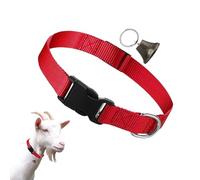 Collares para Cabras con Campanas - Juego De Collares De Nylon Ajustables | Campana Ruidosa para Pastoreo, Diseño Antipérdidas para Mascotas Cabras, Vacas Y Ovejas