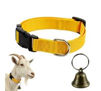 Collares para cabras con campanas - Posicionamiento ajustable para cabras - Collares de pastoreo para ovejas - para agricultores criadores pastores ranch granja granero patio pastoreo abierto