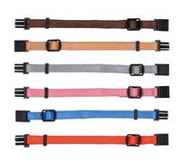 Collares para cachorros Junior Set 22-35 cm/10 mm fucsia, grafito, índigo, verde bosque, avellana, océano