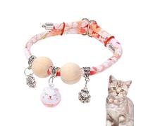 Collares para Gatos | Collar Afortunado De Cuentas De Cedro para Gato - Collar Ajustable Y Estético para Animales Uso Todo El Día Fotografía Entrenamiento Viaje Paseo Vacaciones Jardín