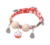 Collares para gatos | Collar con perla de cedro para gato joven,Decoración suave ajustable para todos los tamaños Salida Educación