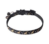 Collares para gatos de luna y estrella - collar de gatito ajustable con campana, collar de gato de nylon suave | Collar de mascotas de diseño de cielo para ojos llamativos, fibbi