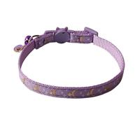 Collares para gatos de luna y estrella - collar de gatito ajustable con campana, collar de gato de nylon suave | Collar de mascotas de diseño de cielo para ojos llamativos, fibbi