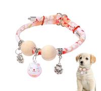 Collares para Gatos Mascota | Collar Afortunado De Cuentas De Cedro para Gato,Collar Ajustable Y Estético para Animales Uso Todo El Día Fotografía Entrenamiento Viaje Paseo Vacaciones Jardín