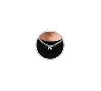 Collares para hombre, collar con inicial de fútbol, collar de acero inoxidable 316L plateado con letra A-Z de 6,5 mm, cadena cubana, regalos para hombres y niños, 45,7 cm + 5 cm, 16+2 inch, Acero