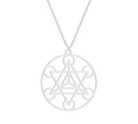 Collares para hombre, collar Merkaba de abril, colgante de geometría sagrada, colgante Merkaba, collar espiritual, tetraedro de estrella