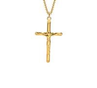 Collares para Hombre, Collares de Cruz para Hombres niños, Collar Colgante de síntesis de Hip Hop, Regalo de joyería de oración de fe