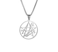 Collares para Hombre, Necronomicón Llamada de Cthulhu Collar para Hombres Collares de síntesis Joyería
