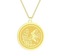 Collares para hombre y mujer, collar con colgante de paloma de la paz griega antigua para hombres y mujeres, medallón de redención, cadena para el cuello, amuleto, collar de joyería