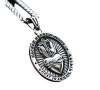 Collares para hombre y mujer, collar de corazón sagrado cristiano clásico para hombres y mujeres, colgante de cruz religiosa católica, regalo de joyería