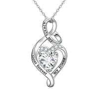 Collares para hombre y mujer, collar de moda en forma de corazón, para siempre un buen amigo, regalos, accesorios, collar envuelto en amor