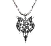 Collares para hombre y mujer, collares clásicos simples de cuervo vikingo, espada de Odín nórdico, colgante para hombre, nunca se decolora, joyería escandinava masculina