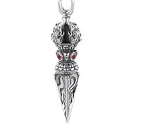 Collares para hombre y mujer, retro, budista, exorcista, Vajra, collar con colgante de moda, religioso, amuleto de buena suerte, joyería para hombres