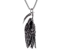 Collares para hombres, Collares de moda para hombres Hell Reaper Scythe Colgante Vintage Gótico Soul of Life Devil Collar para hombre Punk Rock Fiesta de Halloween Joyería Regalos