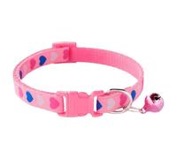 Collares para Mascotas para Perros,Collar De Perro Colorido De PVC con Cascabeles - Collar Desmontable para Mascotas Corazón De Amor Ajustable Impreso para Conejo, Perro, Cachorro, Gato, Gatito