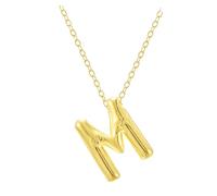 Collares para mujer, collar con inicial para mujer, chapado en oro, letras con nombre, globo inflable, joyería juvenil, collar C, 2x1.5cm, Mascota