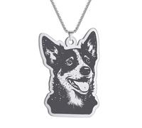 Collares para mujer, joyería de perro Heller azul, regalo para niños, collar para hombre, gargantilla de moda, cadenas gruesas, suéter decorativo