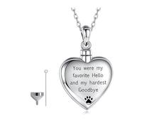 Collares para pérdida de mascotas, collares de duelo para cenizas, colgantes para cenizas y recuerdos, soporte de personalidad