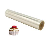 Collares para tartas, rollo de acetato transparente de 20 cm x 10 m, hojas de pastel de mousse, hoja de acetato para mousse de chocolate, decoración de tocadiscos