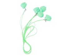 Collares protectores de dientes, 50 piezas de estuches portátiles verdes para almacenamiento seguro de dientes perdidos en niños, joyas divertidas de recuerdo y favores ideales para fiestas