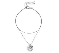 Collares Simples para Mujeres, Collar de Larga para Mujeres de Oro Chapado en círculo Hueco de acción de Gracias para Mujeres