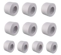 Collarín de peluquería de tela no tejida, 10 rollos de 500 hojas, papel de peluquería, cinta de crepé para peluquería, color blanco