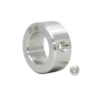 Collarín de sujeción de doble ranura, Anillo de retención tornillo fijación collar eje dividido, orificio acero inoxidable 3-60 mm(G.D.Z.S22 36 14 1PCS)